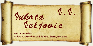 Vukota Veljović vizit kartica